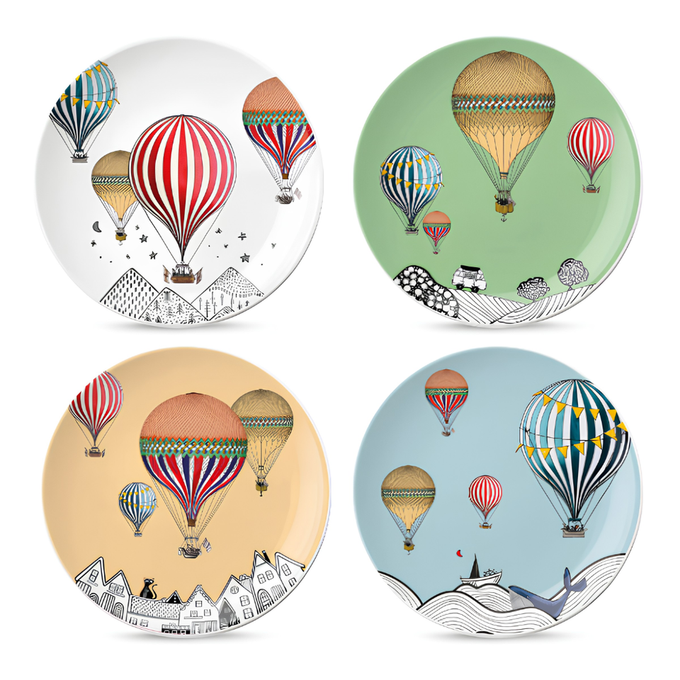 Conjunto 4 Pratos de Sobremesa 19cm Giramondo
