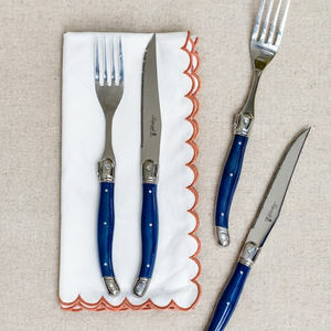 Faqueiro Laguiole La Maison Luxo Azul Marinho 30 Peças