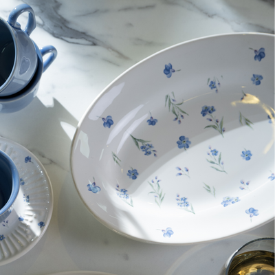 Travessa Pequena Cerâmica Provence 23x4x32,5 Scalla