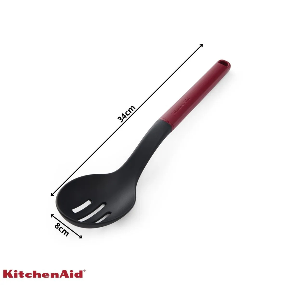 Colher Perfurada Servir Nylon Multiuso Vermelha KitchenAid