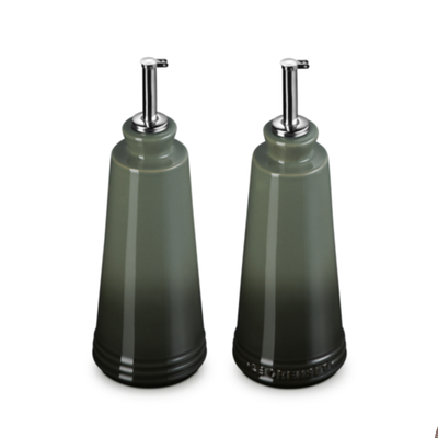 Kit com Porta Azeite e Vinagre Cerâmica Thyme 300ml Le Creuset
