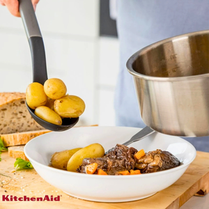 Colher Perfurada para Servir Nylon Multiuso Cinza KitchenAid