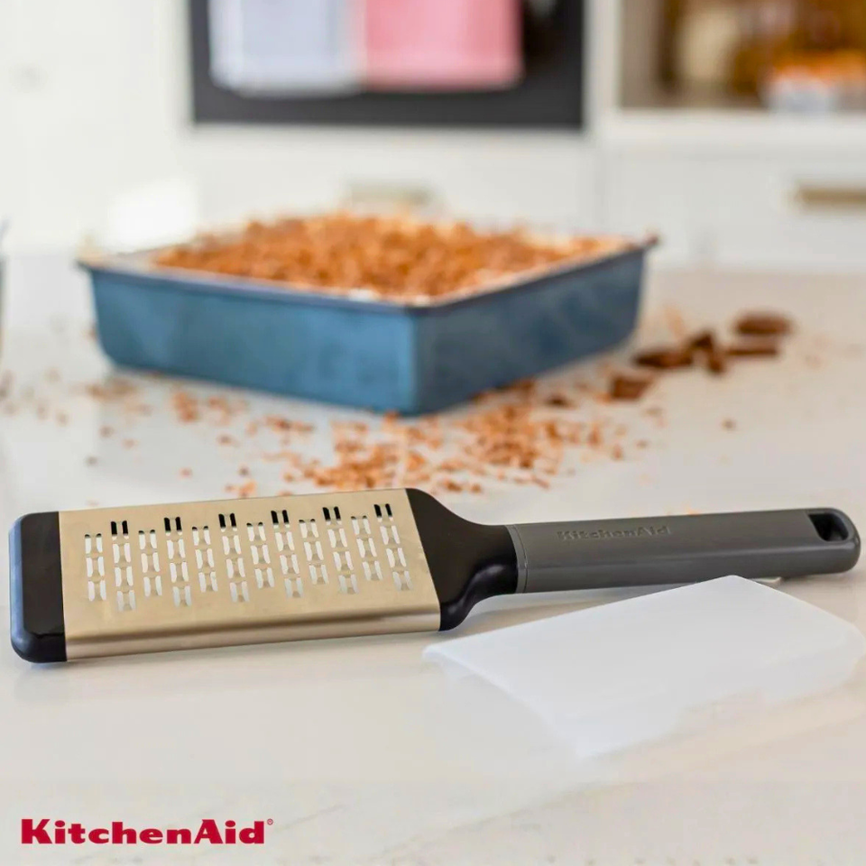 Ralador Zester Grosso Raspas Inox Cozinha Cinza KitchenAid