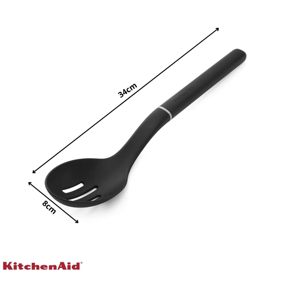 Colher Perfurada para Servir Nylon Multiuso Preta KitchenAid