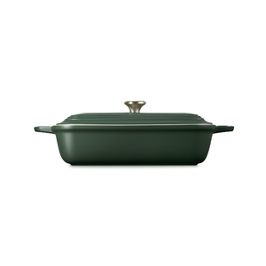 PRÉ-VENDA: Travessa Retangular Cerâmica Com Tampa San Fran Foret 31cm Le Creuset