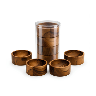 Kit 4 Ramekins Madeira TecaLaguiole Médio La Maison