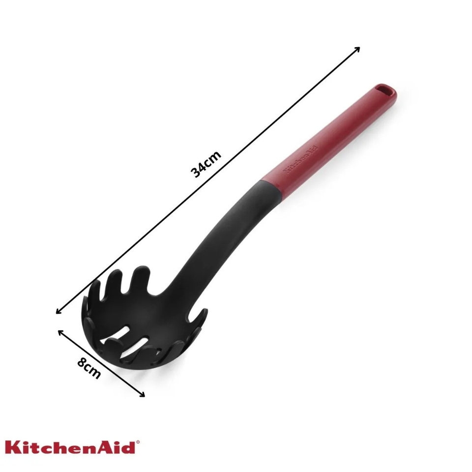 Pegador Colher Massa Macarrão Multiuso Vermelho KitchenAid
