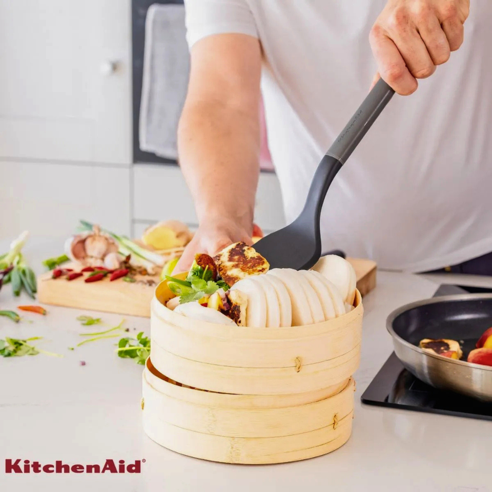 Espátula Turner Solida em Nylon Cozinha Cinza KitchenAid