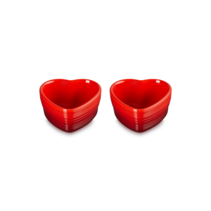 Kit com 2 Ramekin Coração Vermelho