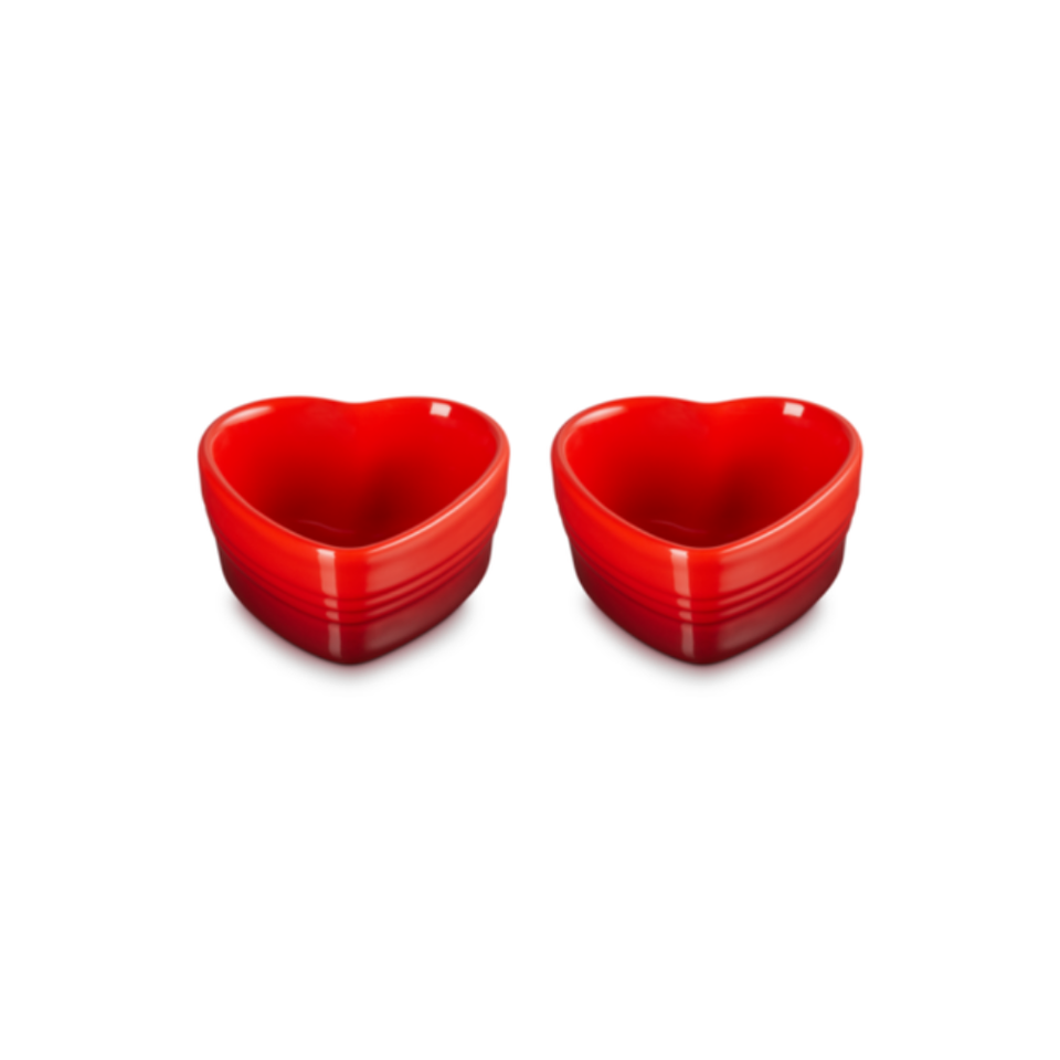 Kit com 2 Ramekin Coração Vermelho