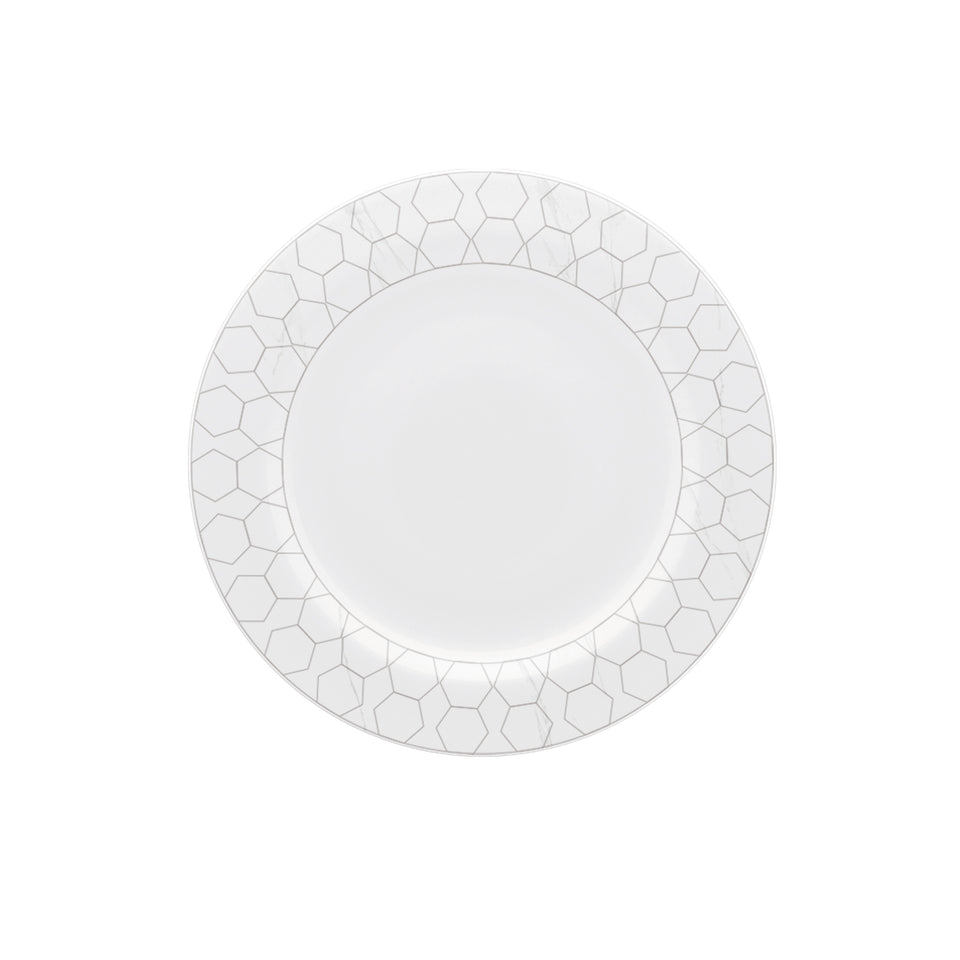 Conjunto com 6 Pratos de Sobremesa Porcelana Mythology Apollon 23cm Strauss