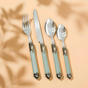 Faqueiro 24 Peças Aço Inox Premium Jaipur Jade