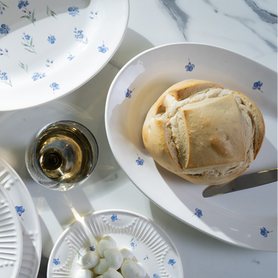 Travessa Média Cerâmica Provence 27x4,5x39 Scalla