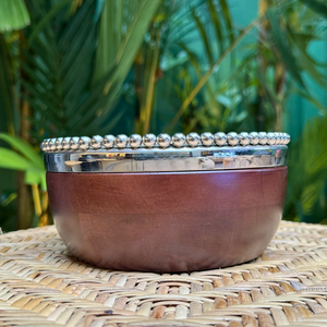 Bowl de Madeira Bolinhas Object Bahali 17cm