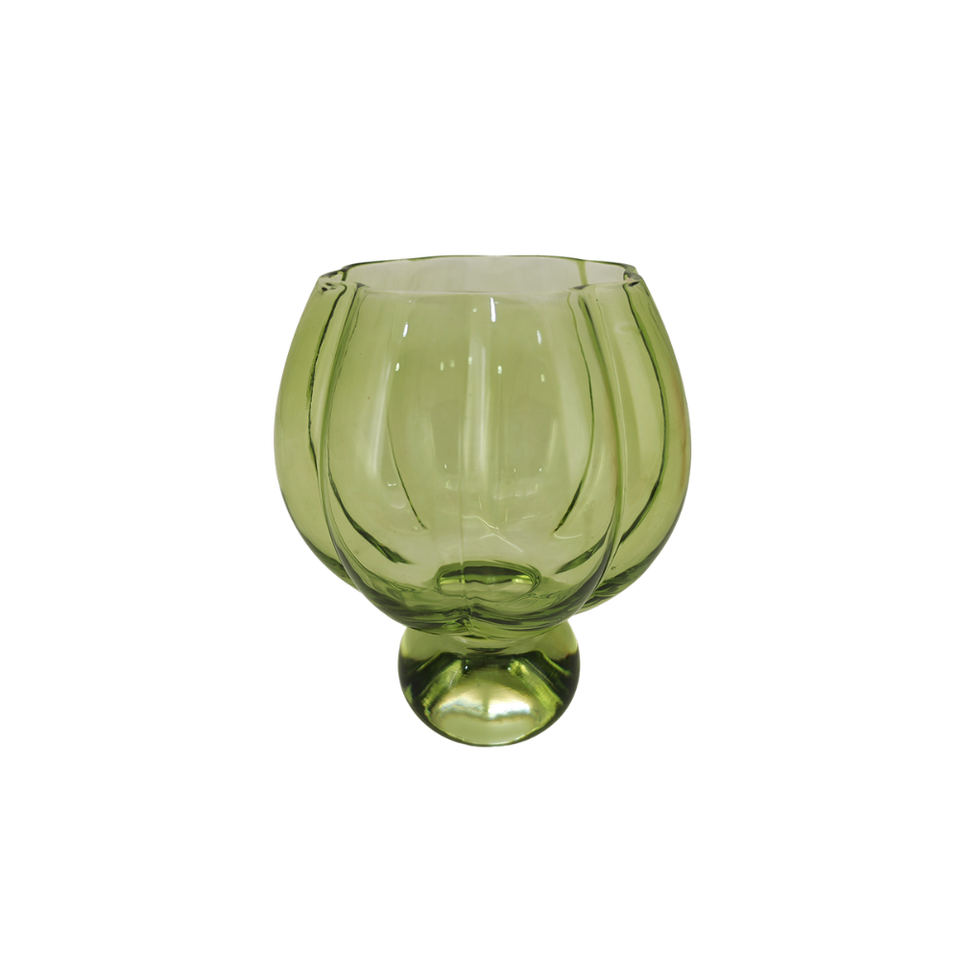 Taça Vidro Autumn Verde 620ml