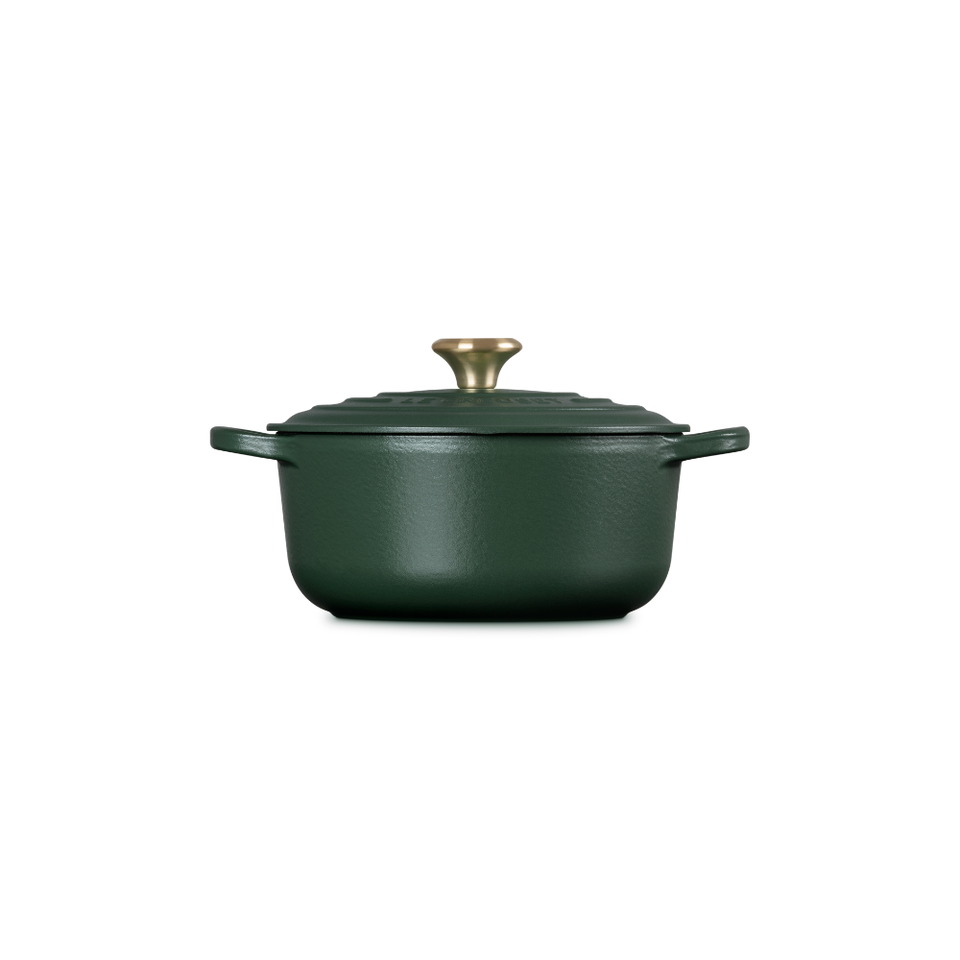 PRÉ-VENDA: Panela Redonda 26cm Signature Foret com Pegador Dourado 5,3L