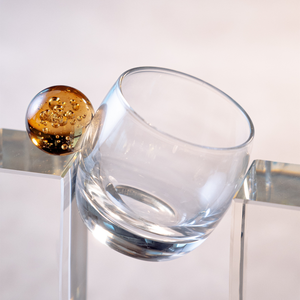 Jogo de 6 Xícaras de Café Esfera Vidro Âmbar Linha Sintonia 90ml