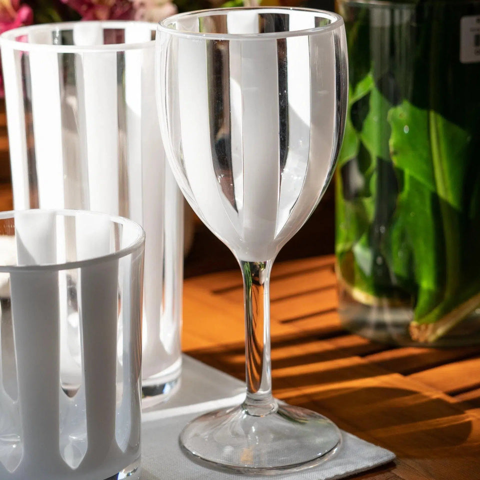 Taça Acrílico Branca Linha Náutica 270ml