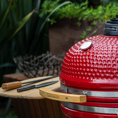 Churrasqueira Kamado Vermelha Artemano Max 27 Polegadas