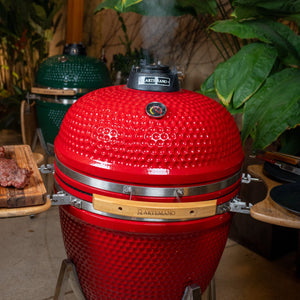 Churrasqueira Kamado Vermelha Artemano Média 18 Polegadas