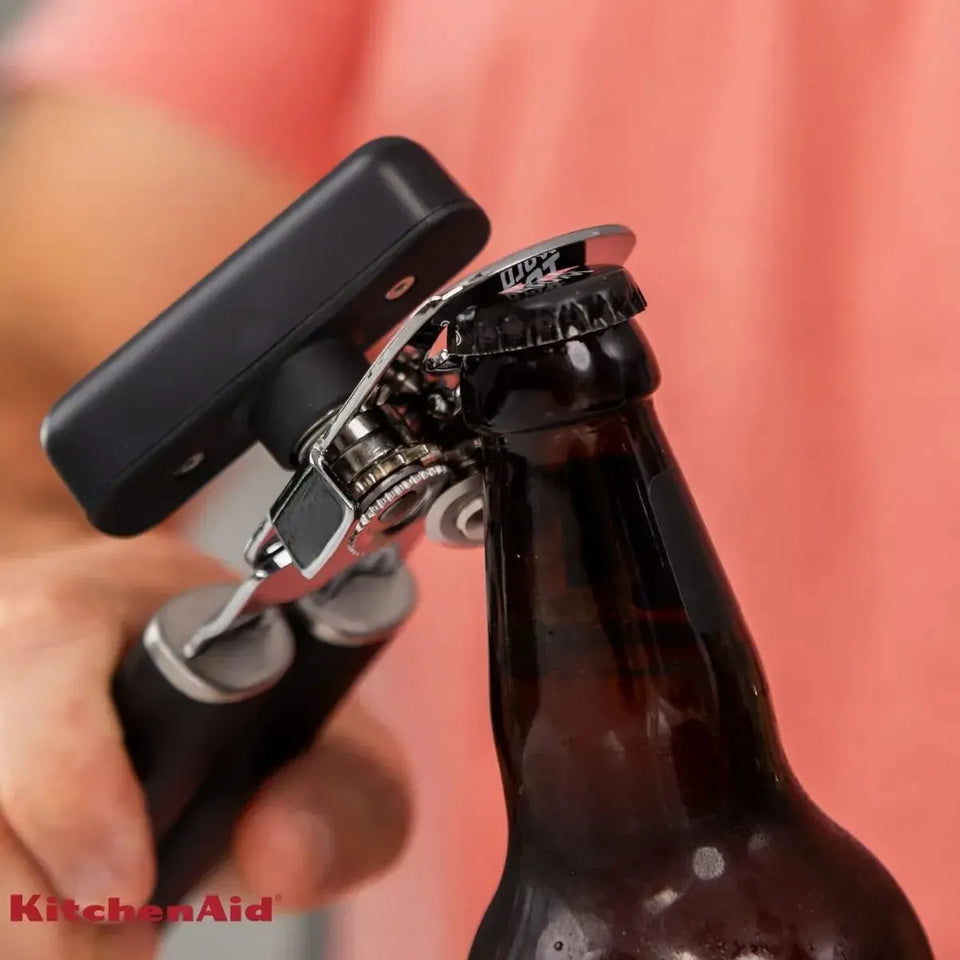 Abridor de Latas e Garrafas Inox Preto KitchenAid