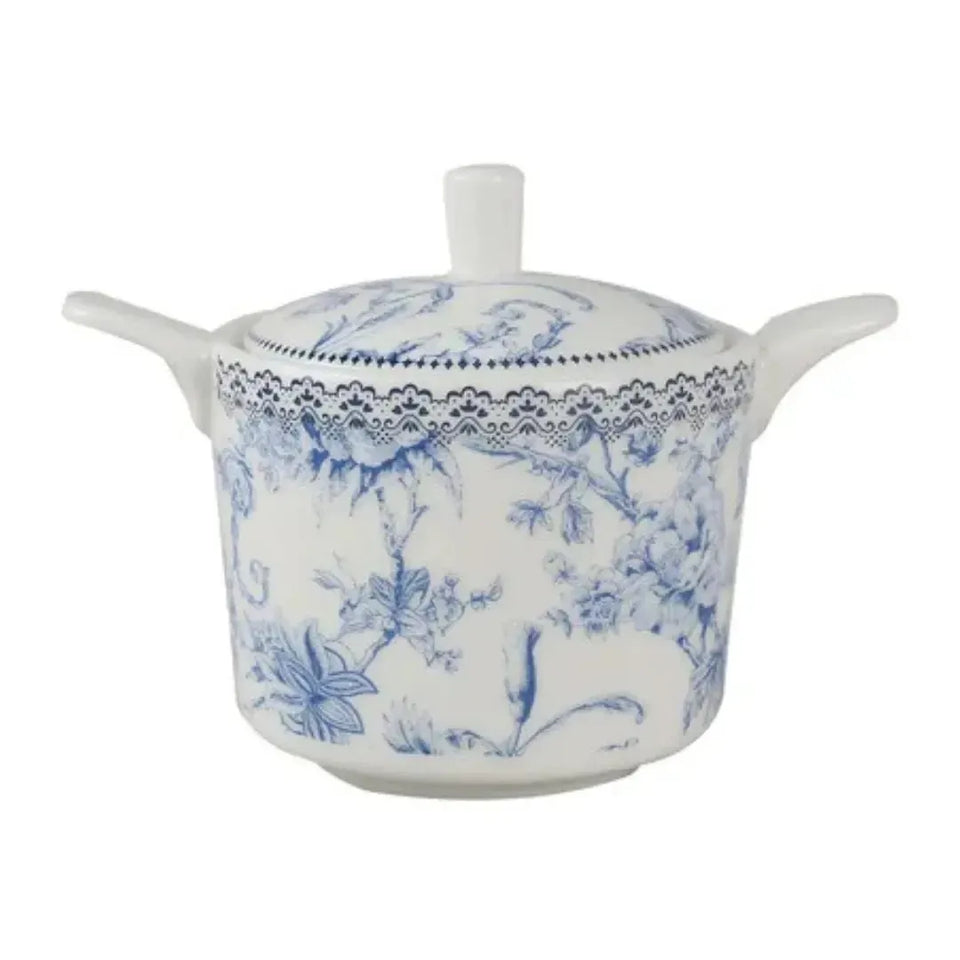 Açucareiro New Bone China Hortênsia 280ml Azul L'Hermitage