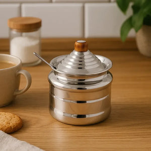 Açucareiro Prata com Detalhe Bambu Shefield Plate