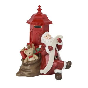 Adorno Decorativo Natal Papai Noel Presentes Resina Vermelho