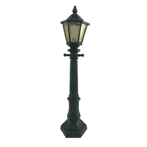 Adorno Decorativo Natal Resina Poste de Luz Preto 49cm