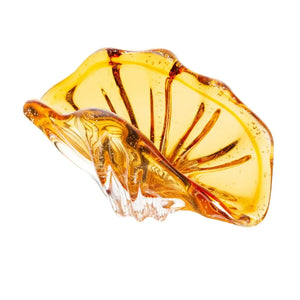 Adorno Decorativo Vidro Italy Ambar 20x8x10cm