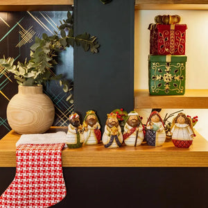 Adorno Presépio 7 Peças Resina Colorido Natal