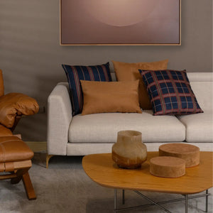 Almofada Camurça 40x60 Pesponto Caramelo