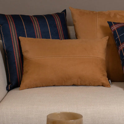 Almofada Camurça 40x60 Pesponto Caramelo