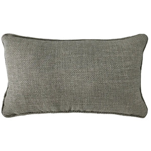 Almofada Linho Cinza 35x52 Lisa Cordão