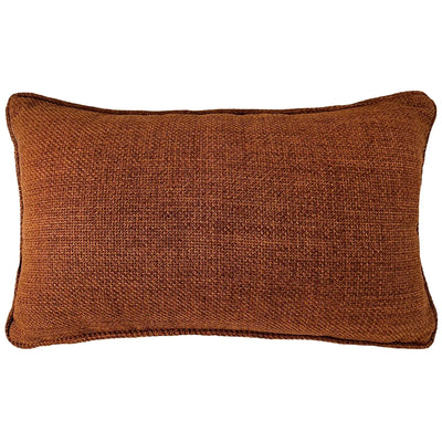 Almofada Linho Terracota 35x52 Lisa Cordão