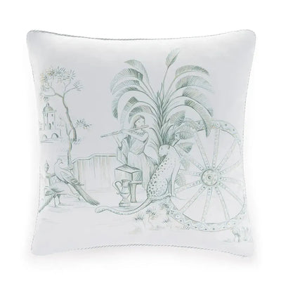 Almofada Ortigia 200 Fios 100% Algodão Branca 45x45cm Trussardi