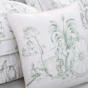 Almofada Ortigia 200 Fios 100% Algodão Branca 45x45cm Trussardi