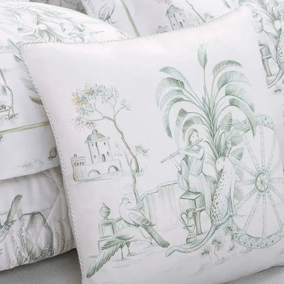 Almofada Ortigia 200 Fios 100% Algodão Branca 45x45cm Trussardi