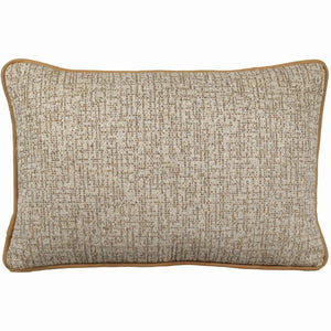 Almofada Rustica Cordão Camurça Bege 35x52