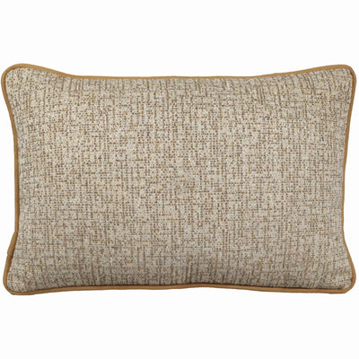 Almofada Rustica Cordão Camurça Bege 35x52