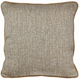 Almofada Rustica Cordão Camurça Bege 52x52
