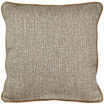 Almofada Rustica Cordão Camurça Bege 52x52