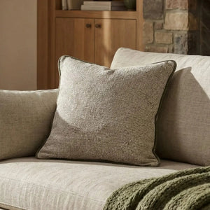 Almofada Rustica Cordão Camurça Musgo 52x52