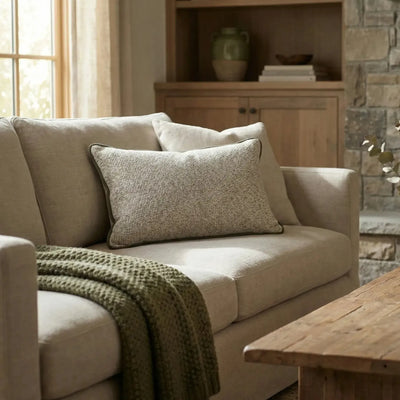 Almofada Rustica Cordão Camurça Musgo 35x52