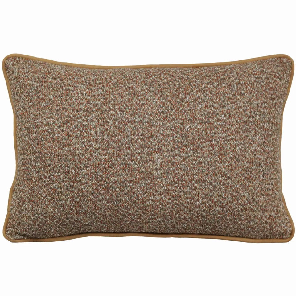 Almofada Rustica Cordão Camurça Ocre 35x52