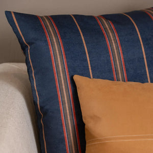 Almofada Viscose 52x52 Listra Marinho