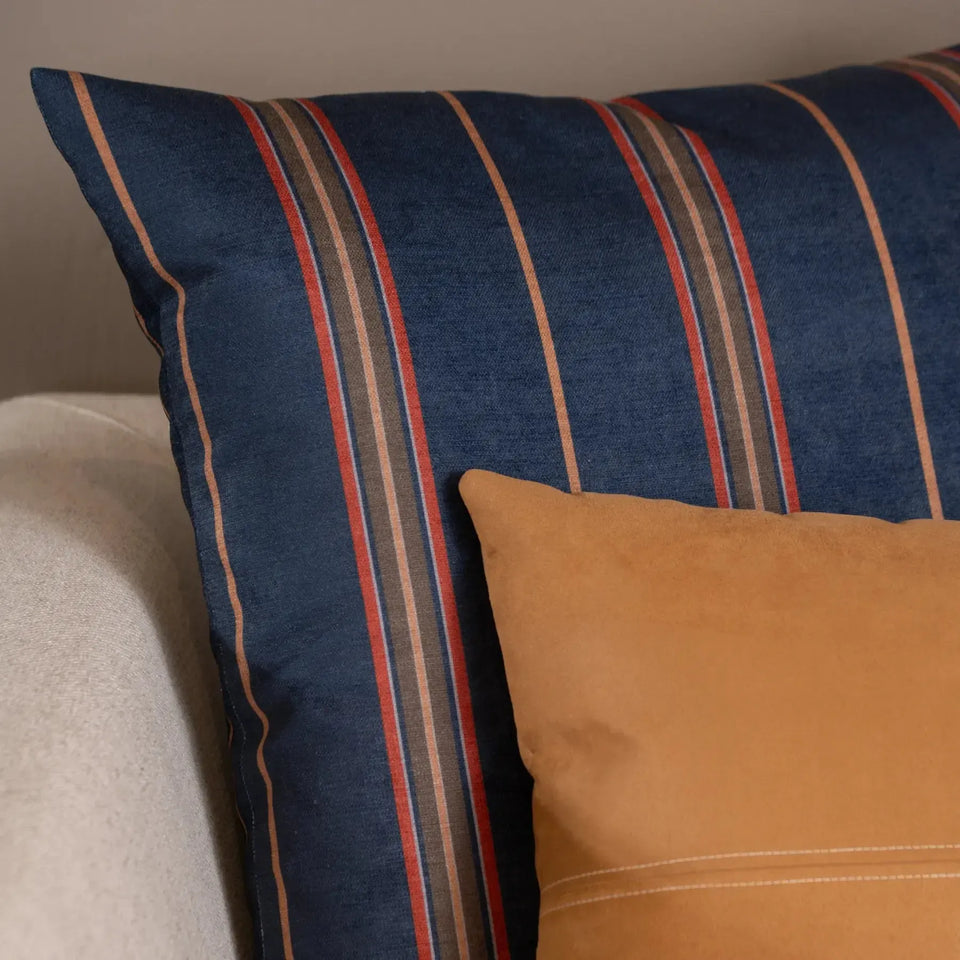 Almofada Viscose 52x52 Listra Marinho