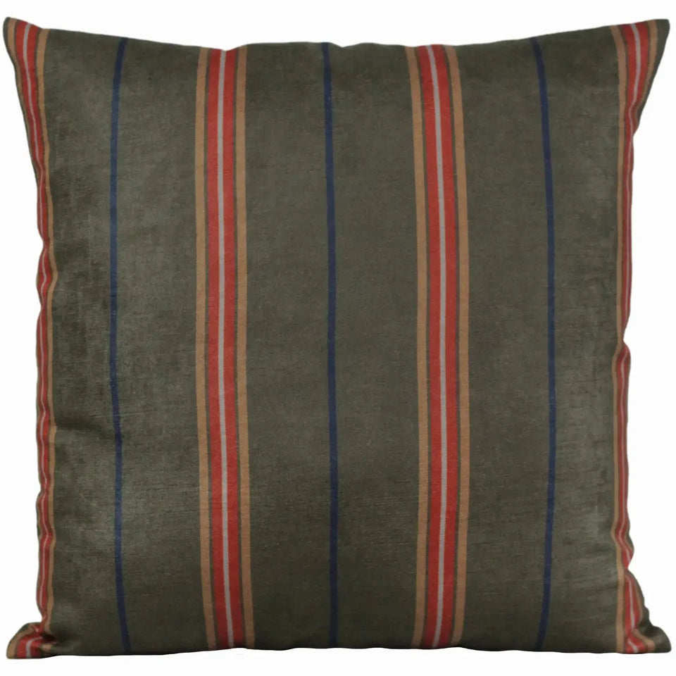 Almofada Viscose 52x52 Listra Musgo