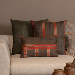 Almofada Viscose 52x52 Listra Musgo