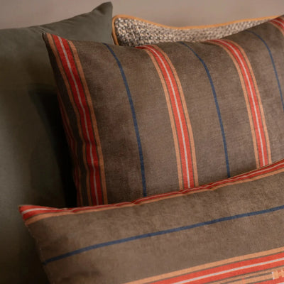 Almofada Viscose 52x52 Listra Musgo